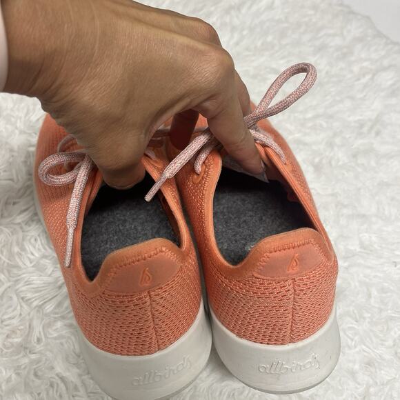 Allbirds Tree Runners Orange everyday sneakers, Womens size 8, lightweight - Picture 6 of 8